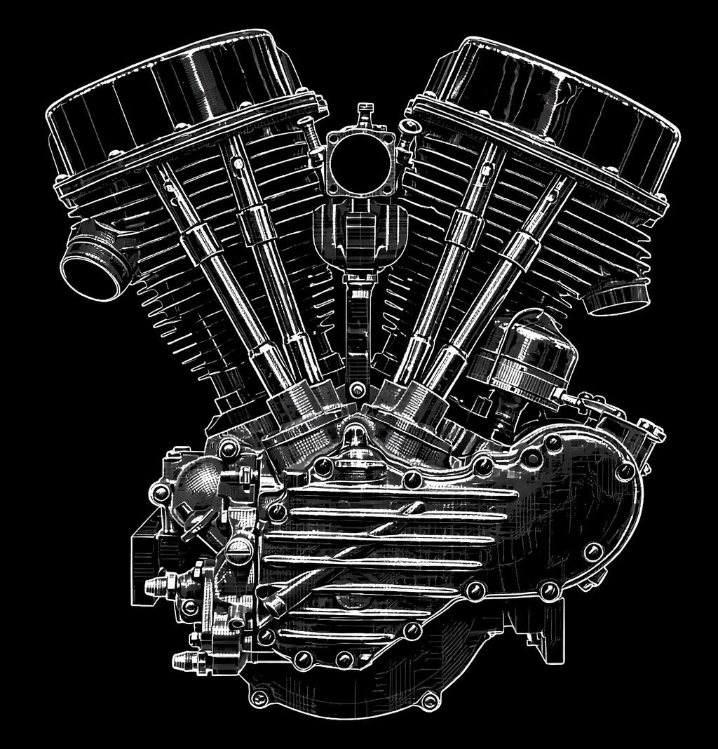 Panhead Poker playing cards